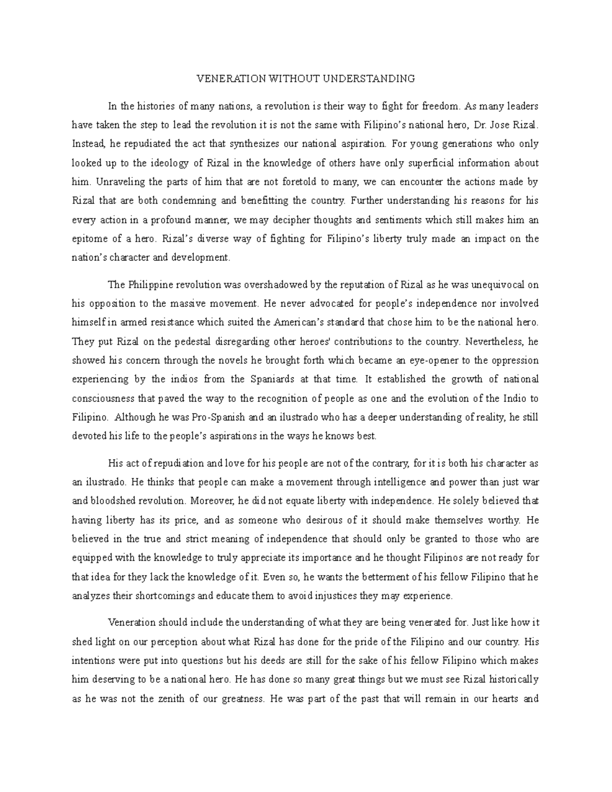 Veneration without understanding pdf picture