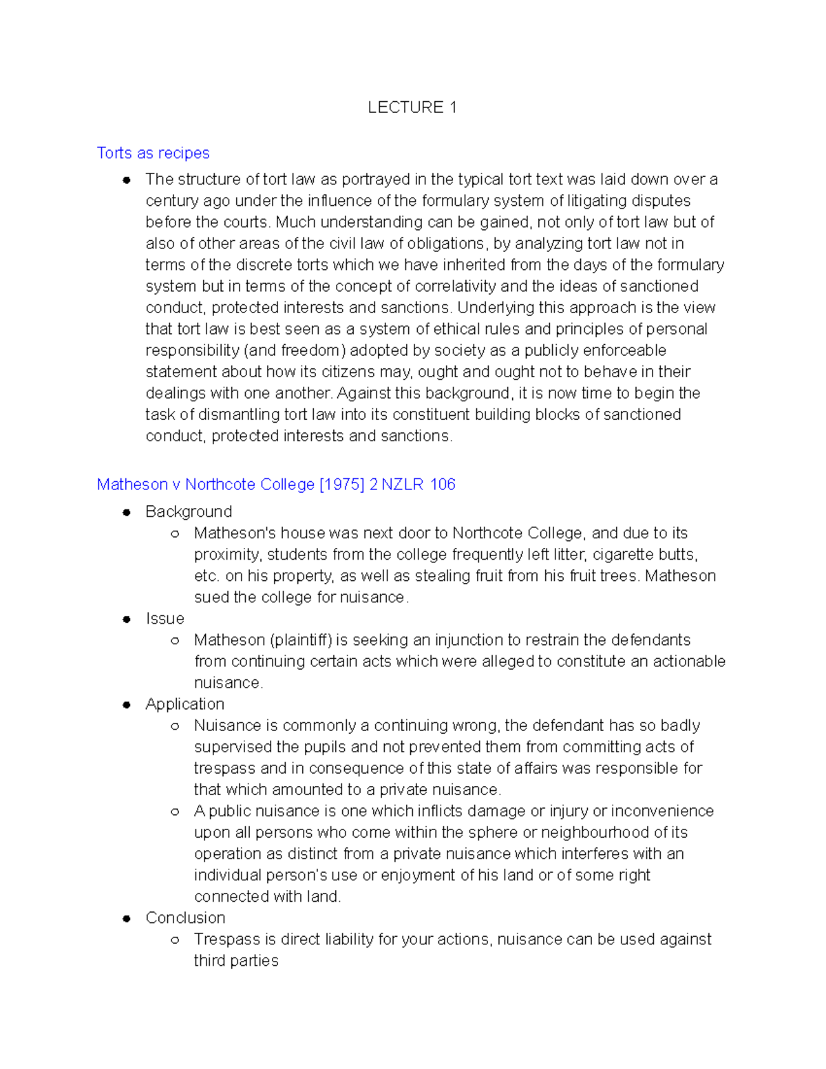 Tort law essay examples image