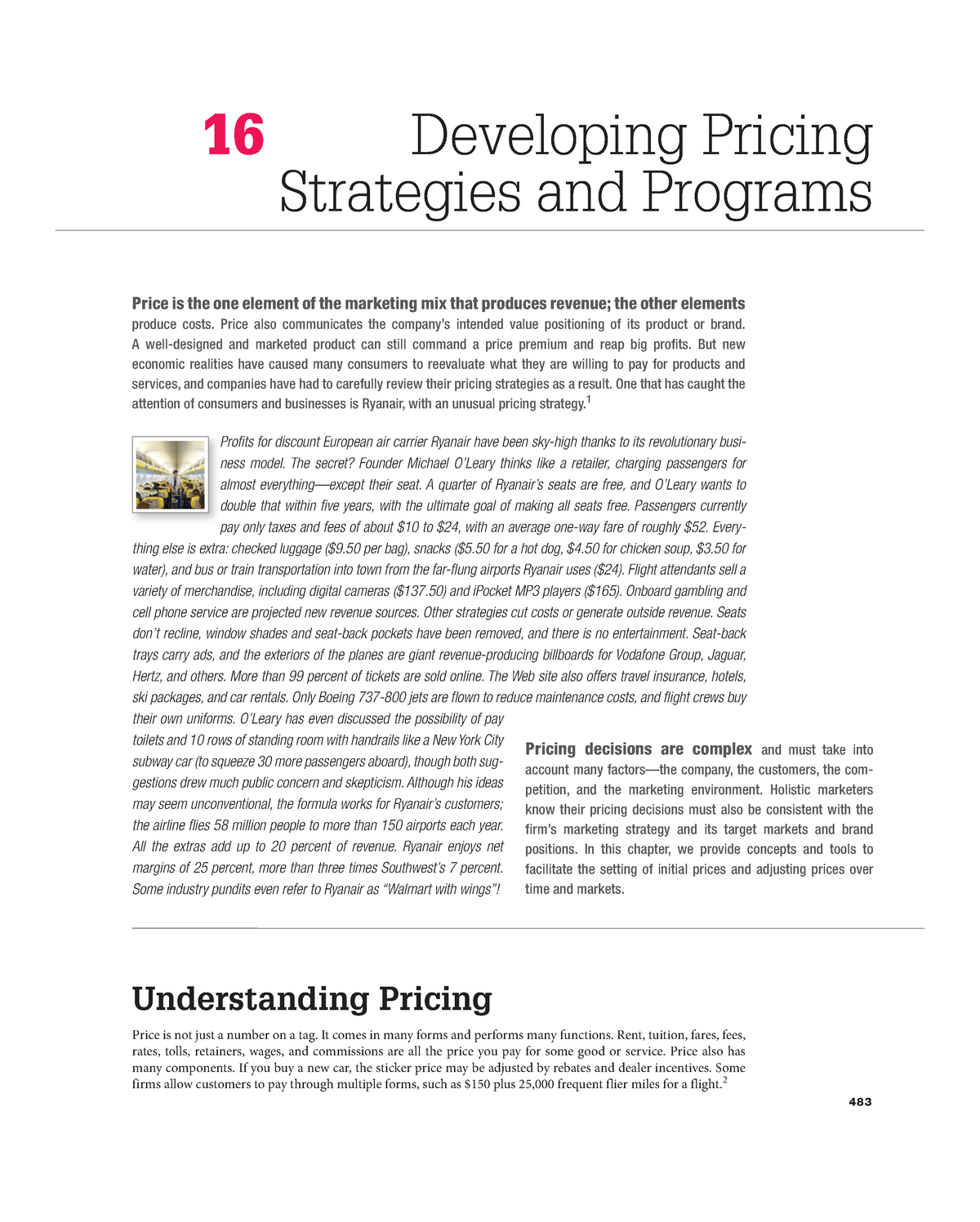 Strategic Chp16 - 16 Developing Pricing Strategies And Programs Price ...