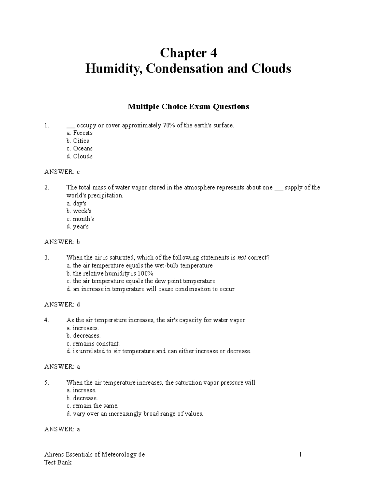 Sample/practice exam 12 November 2018, questions and answers - Chapter ...