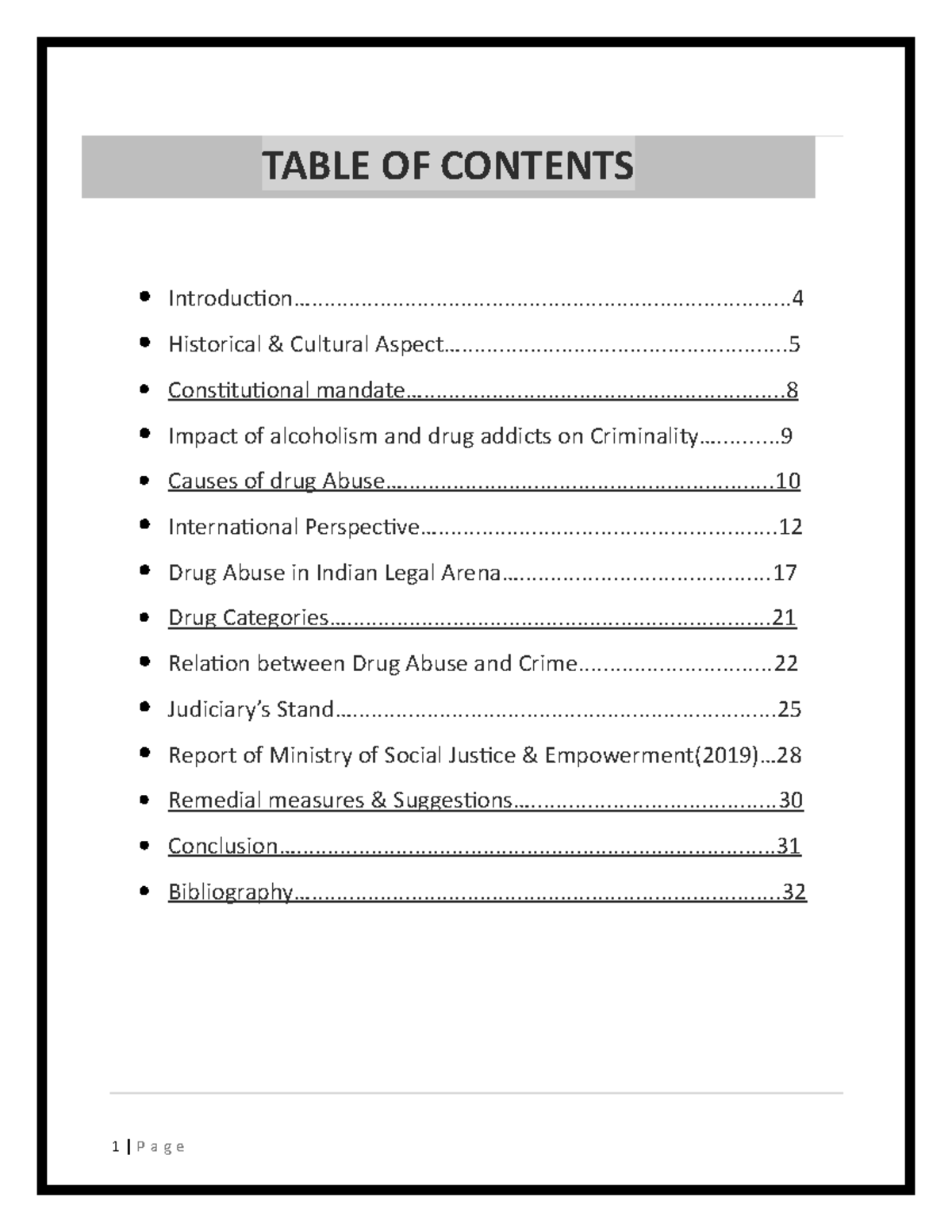 Crimes Of Drug Abuse A Detailed Description Of The Whole Chapter 1
