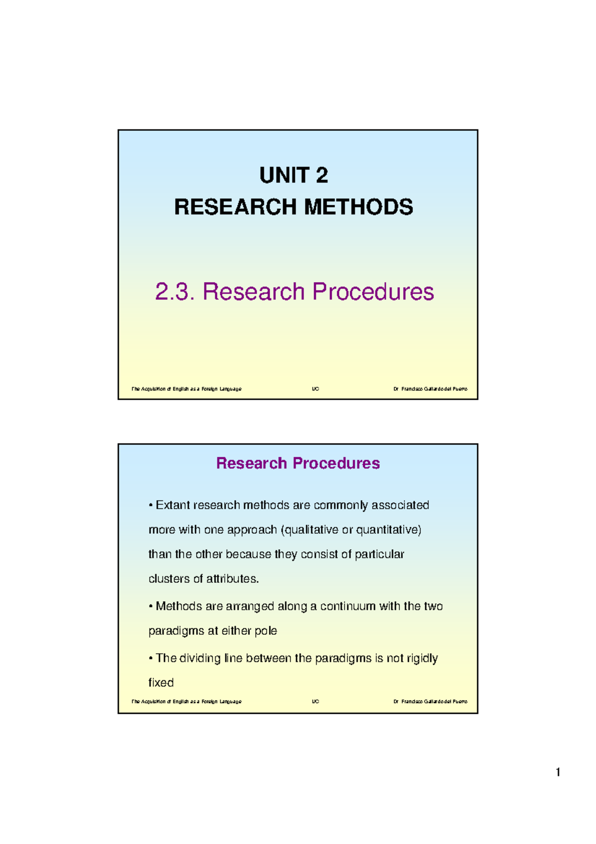 Unit 2 3 Research Procedures - 2. Research Procedures UNIT 2 RESEARCH ...