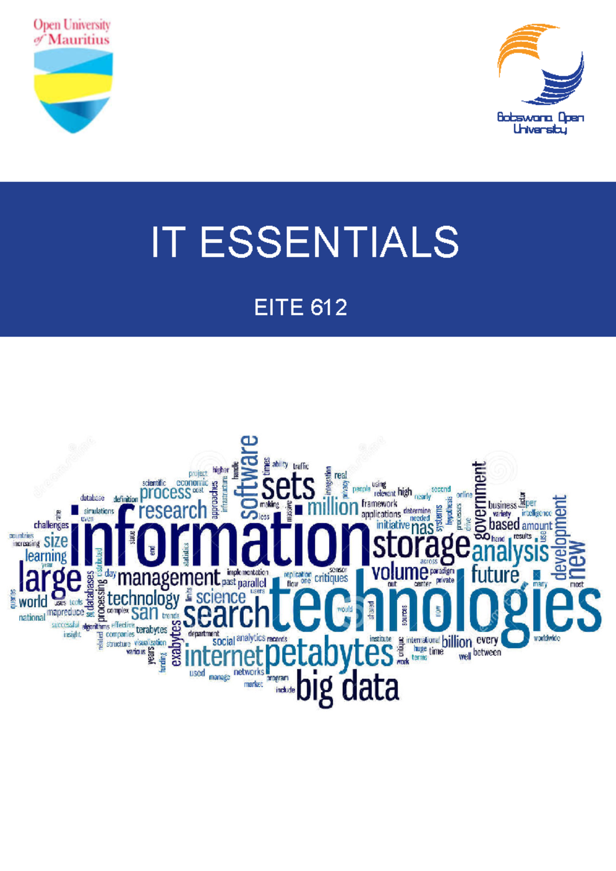 IT Essentials EITE 612 Module - IT ESSENTIALS EITE 612 Course Name ...
