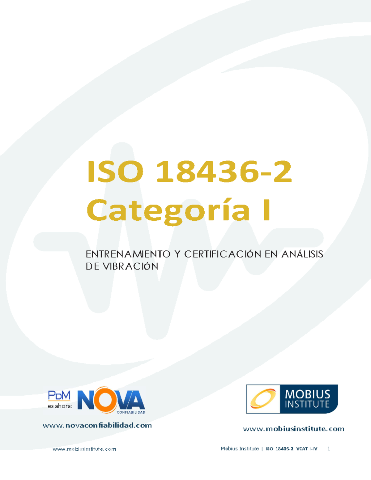 Brochure VA CAT I Nova 0223 - ISO 18436- Categoría I ENTRENAMIENTO Y ...