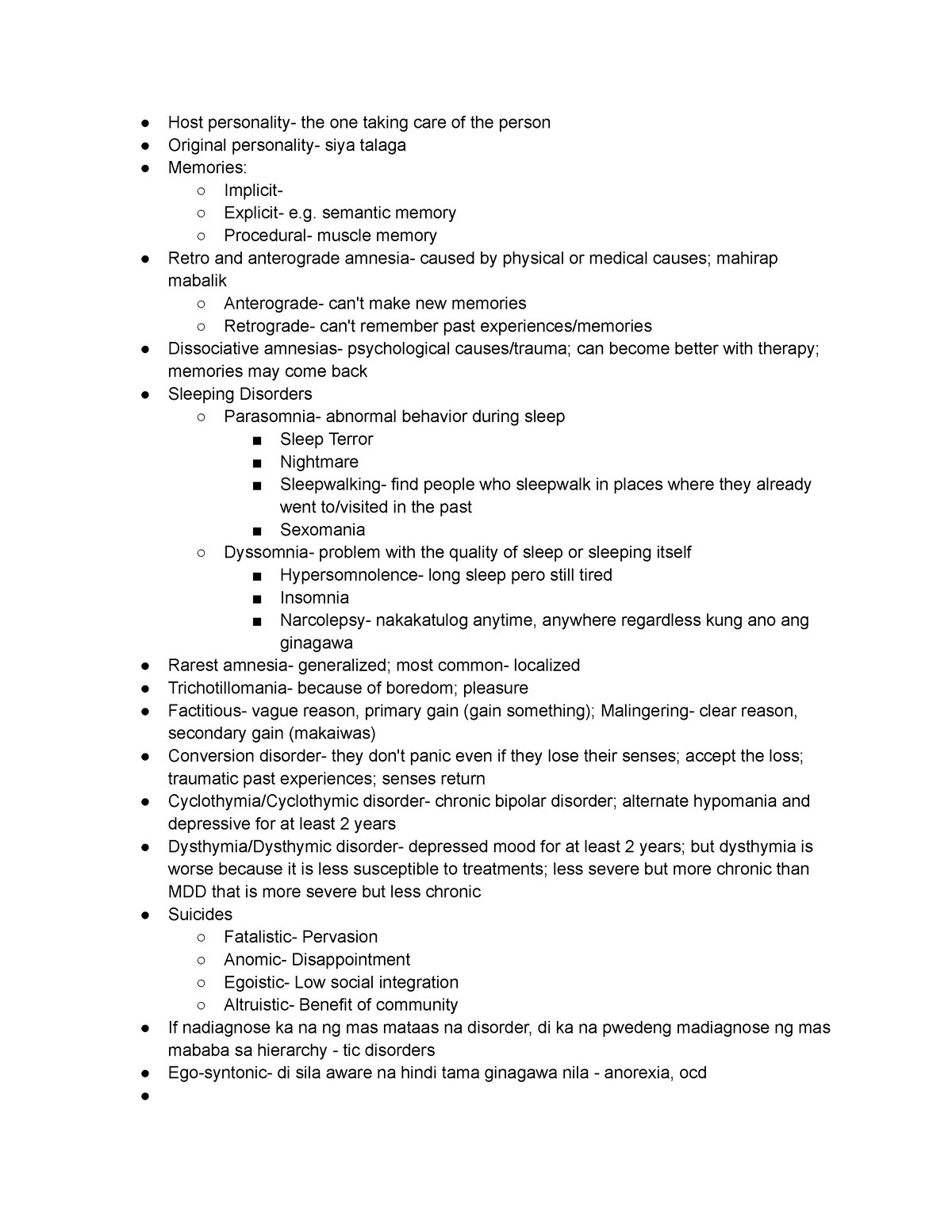 Abnormal Psychology - Host personality- the one taking care of the ...