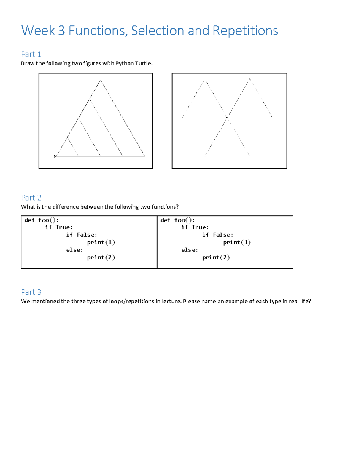 Week+03+Worksheet - Coms training tutorial 3 - Week 3 Functions ...