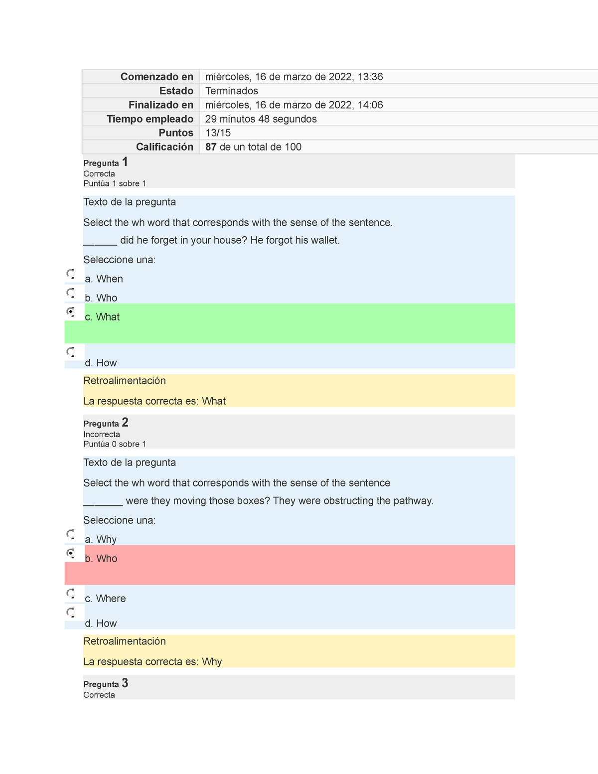 assignment 3 questionnaire u2 uveg ingles ii