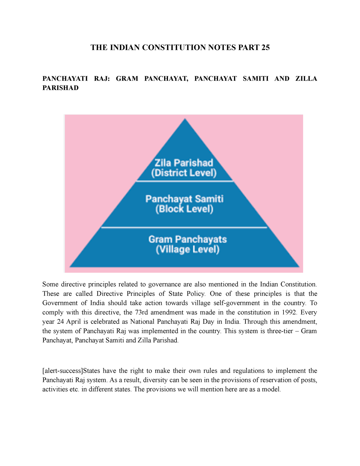 THE Indian Constitution Notes PART 25 - THE INDIAN CONSTITUTION NOTES ...