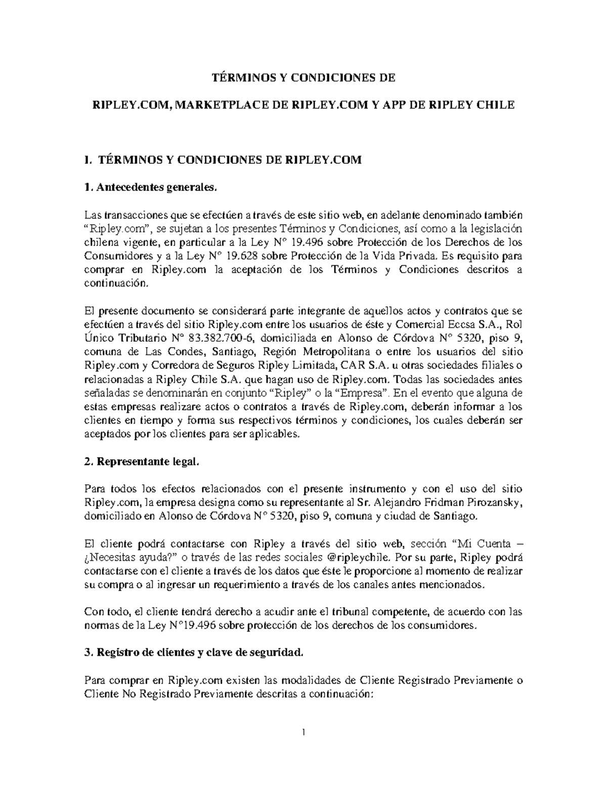 Terminos y condiciones 26 01 23 TÉRMINOS Y CONDICIONES DE RIPLEY