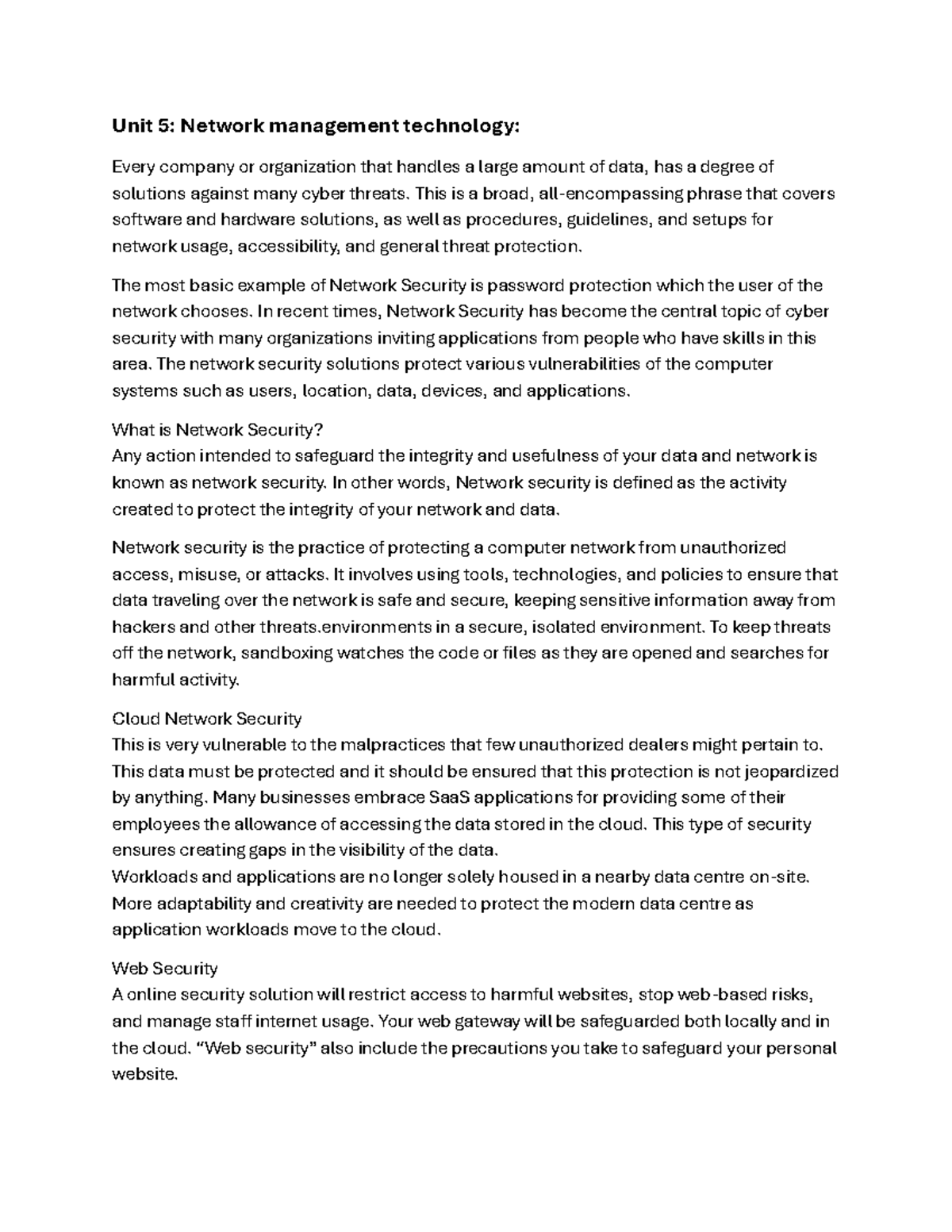 DOC-20240809-WA0054 - Computer networking notes - Unit 5: Network ...
