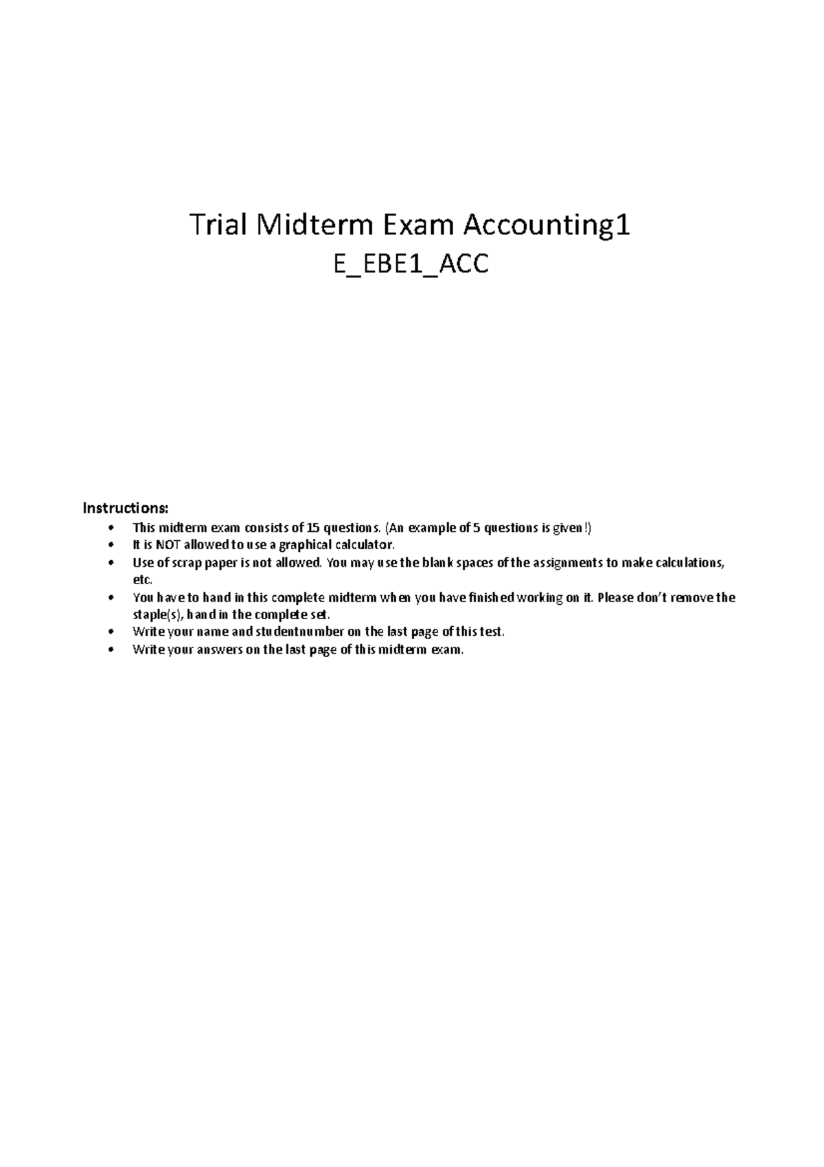 Midterm 17 13 September 2020, questions and answers - Trial Midterm ...