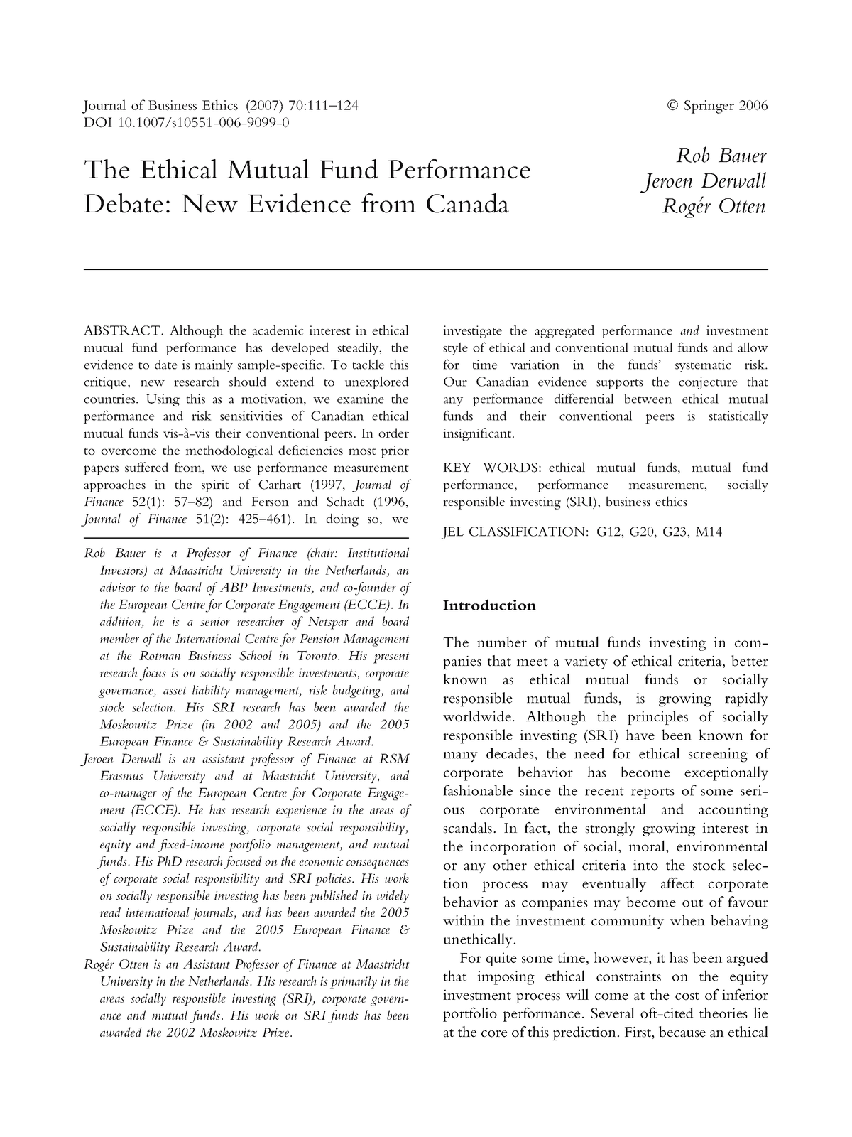 S10551 006 9099 0 - Sjgfsjefbksdbvhjsdgvkjskd - The Ethical Mutual Fund ...