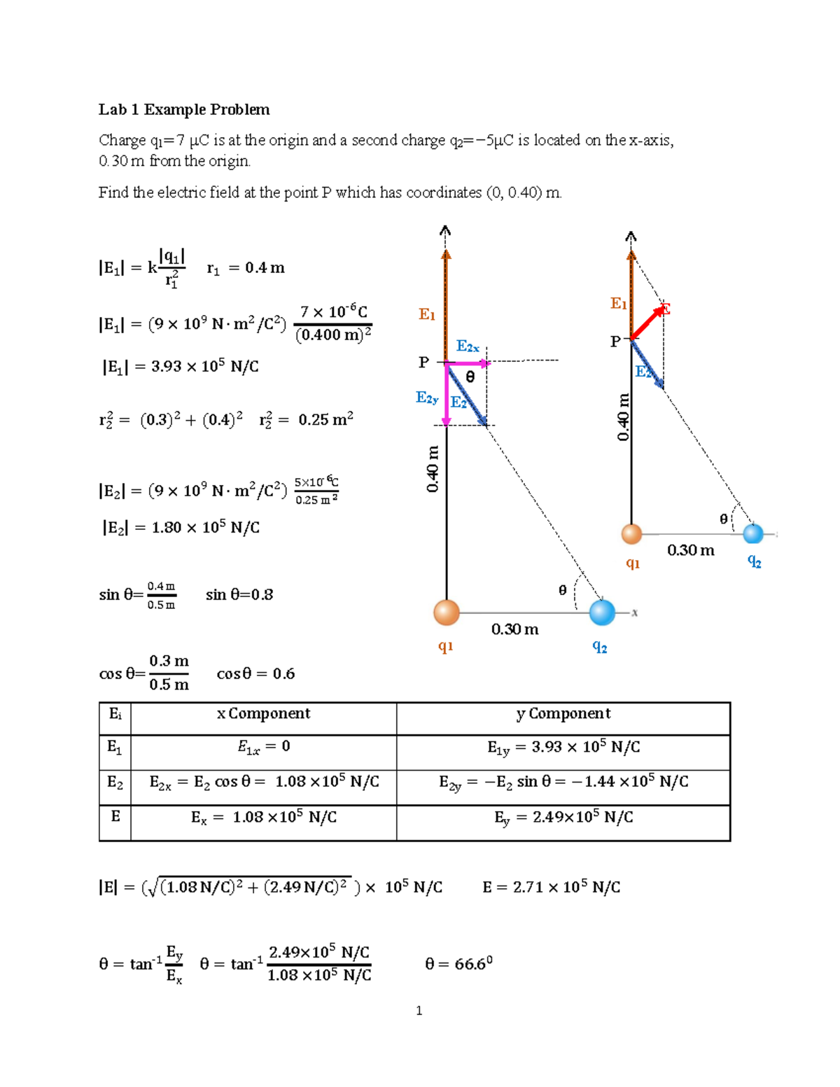 Lab 1 Example Problem - Help with Lab 1 - 1 Lab 1 Example Problem ...