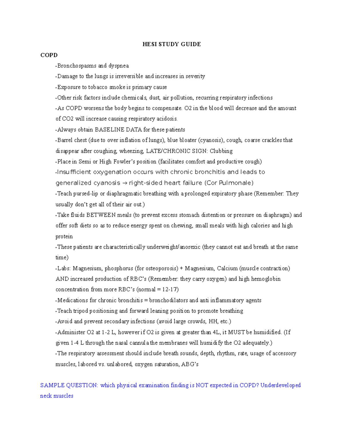 hesi case study lung cancer sbar