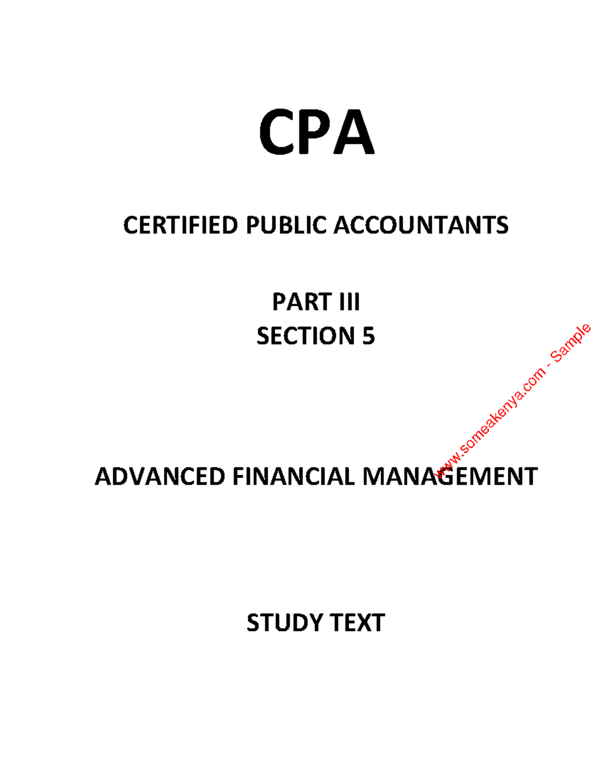 Advanced-Financial-Management - CPA CERTIFIED PUBLIC ACCOUNTANTS PART ...