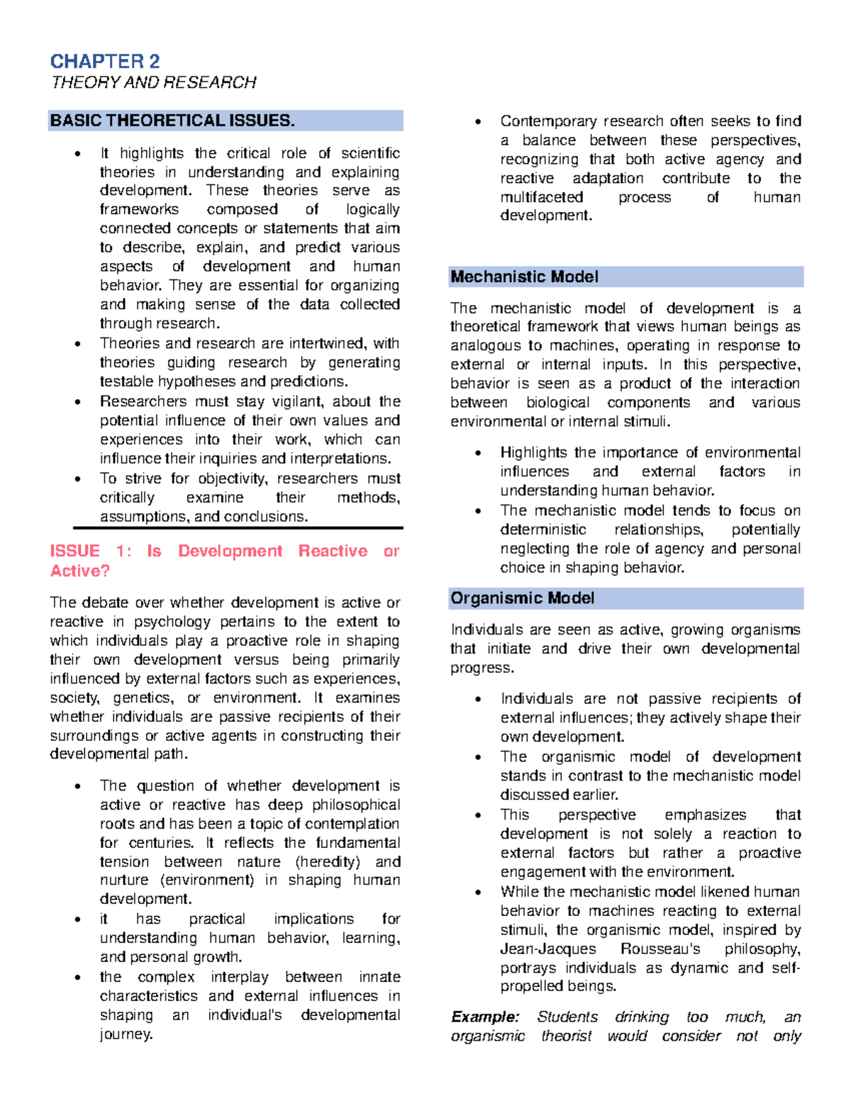 Theory-and-Research - compiled notes in CI 1 - THEORY AND RESEARCH ...