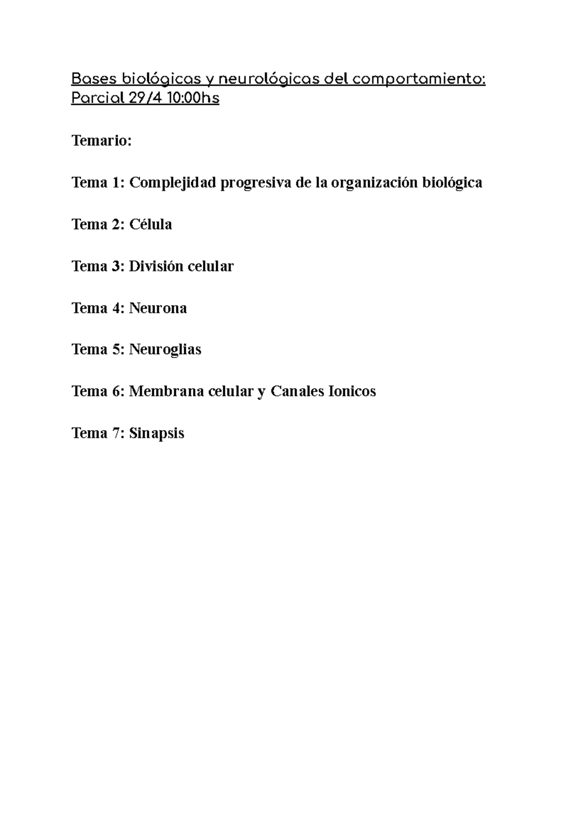 Resumen Bases Biológicas Y Neurológicas Del Comportamiento Parcial 29 4 ...