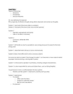 Phil 183 exam 2 cheat sheet - Chapter 5: Evidence Evidence test: Is ...