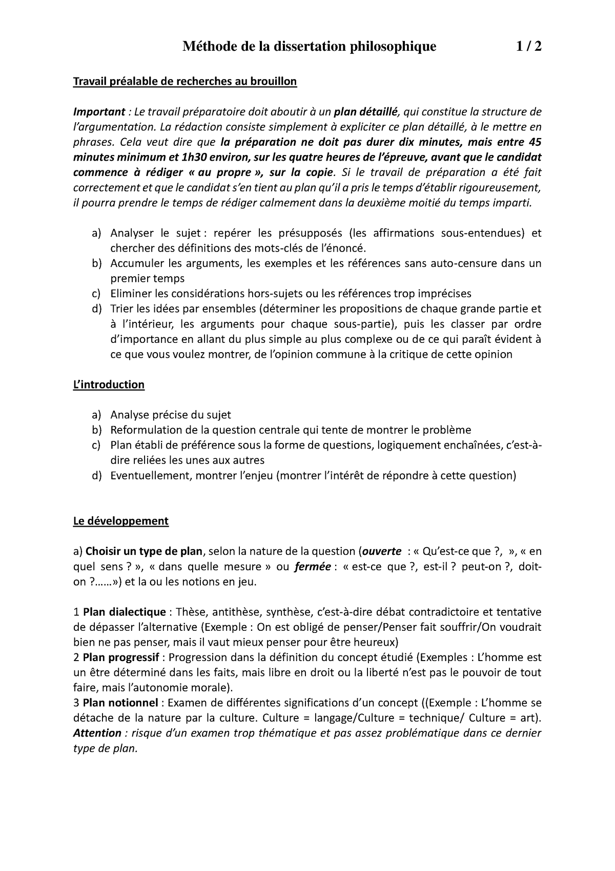 methode de la dissertation philosophique pdf