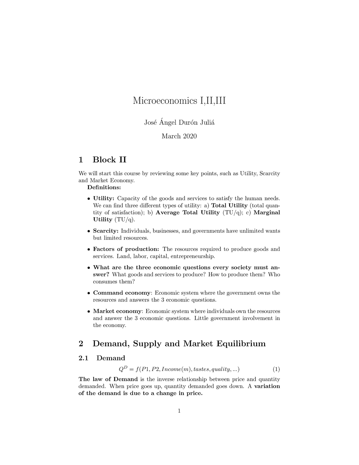 microeconomics iii assignment 2