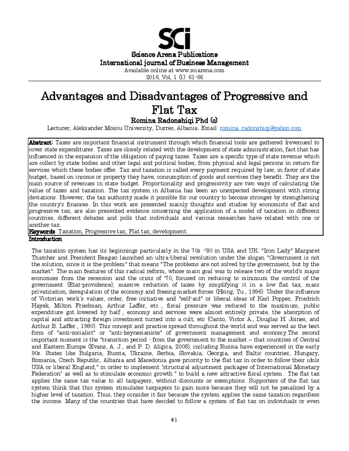 Advantages and disadvantages of progressive and flat tax Managerial Finance Studocu