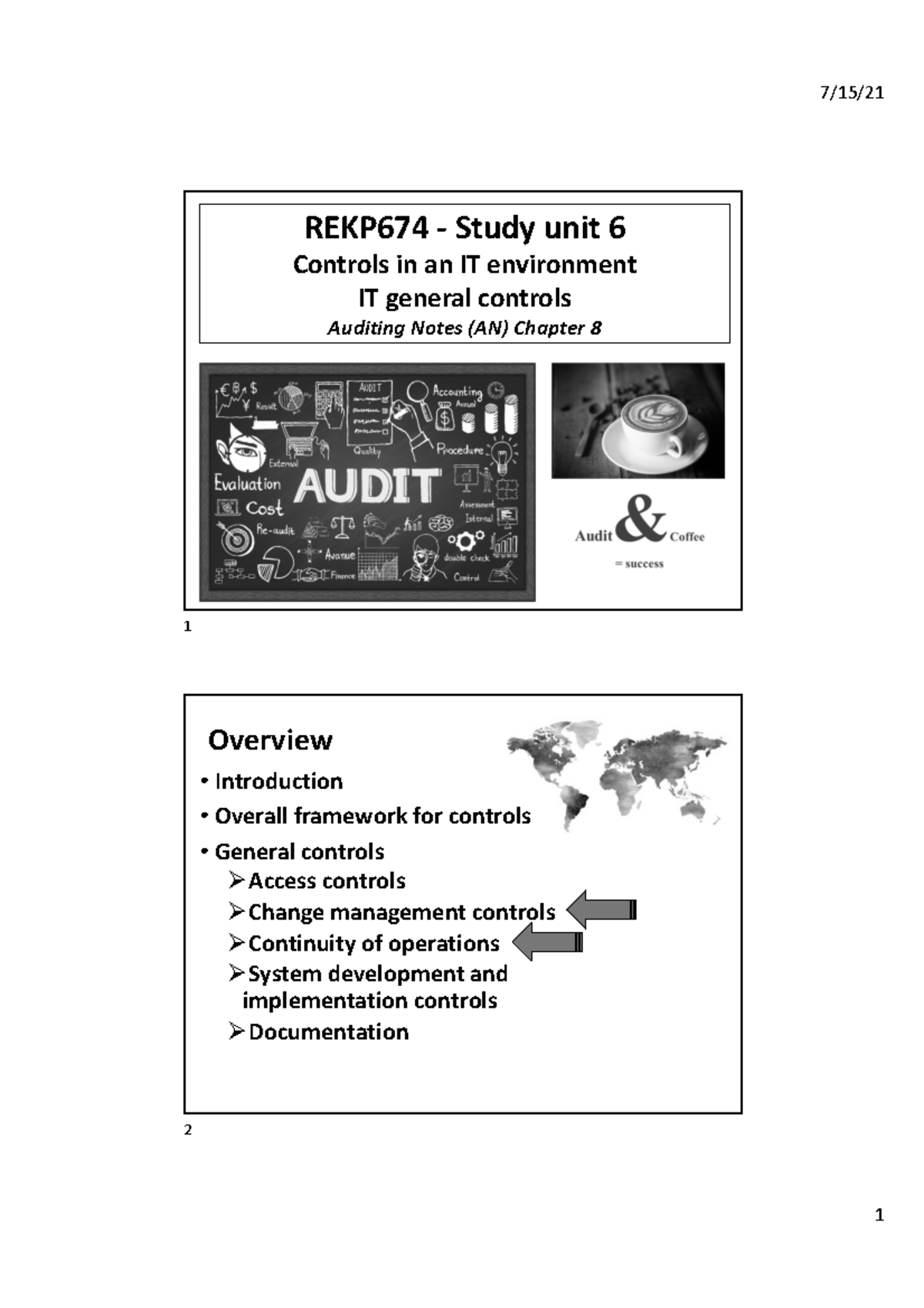 REKP674+-+SU6+-+ENG+part+3+of+4 - REKP674 - Study unit 6 Controls in an ...