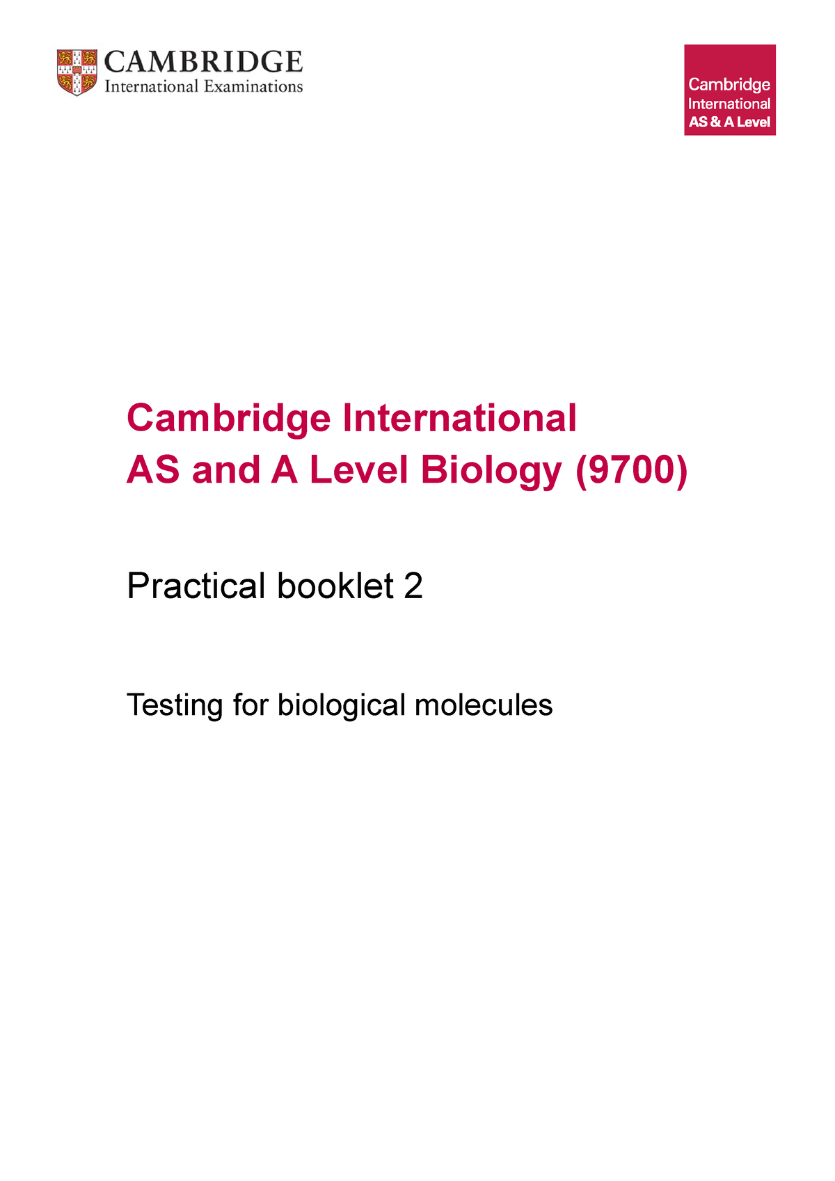 Cambridge International AS And A Level B - Cambridge International AS ...