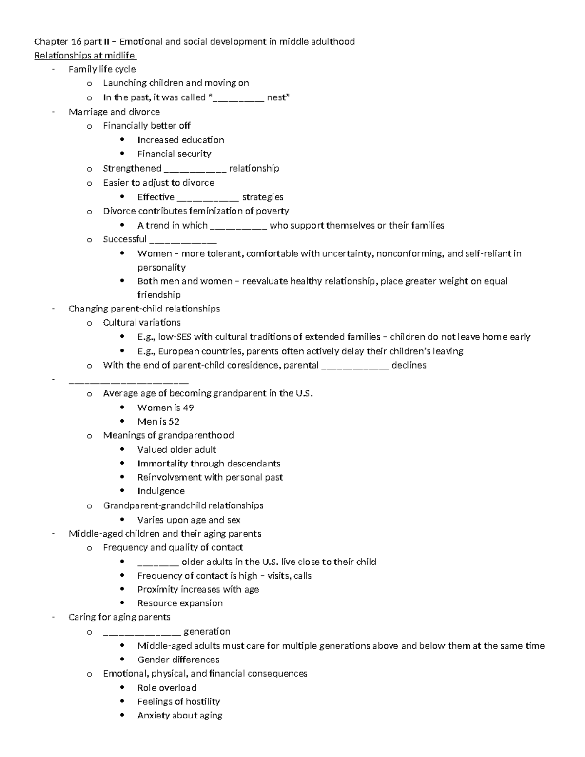 Ch16 part II Handout - Tagged - Chapter 16 part II – Emotional and ...