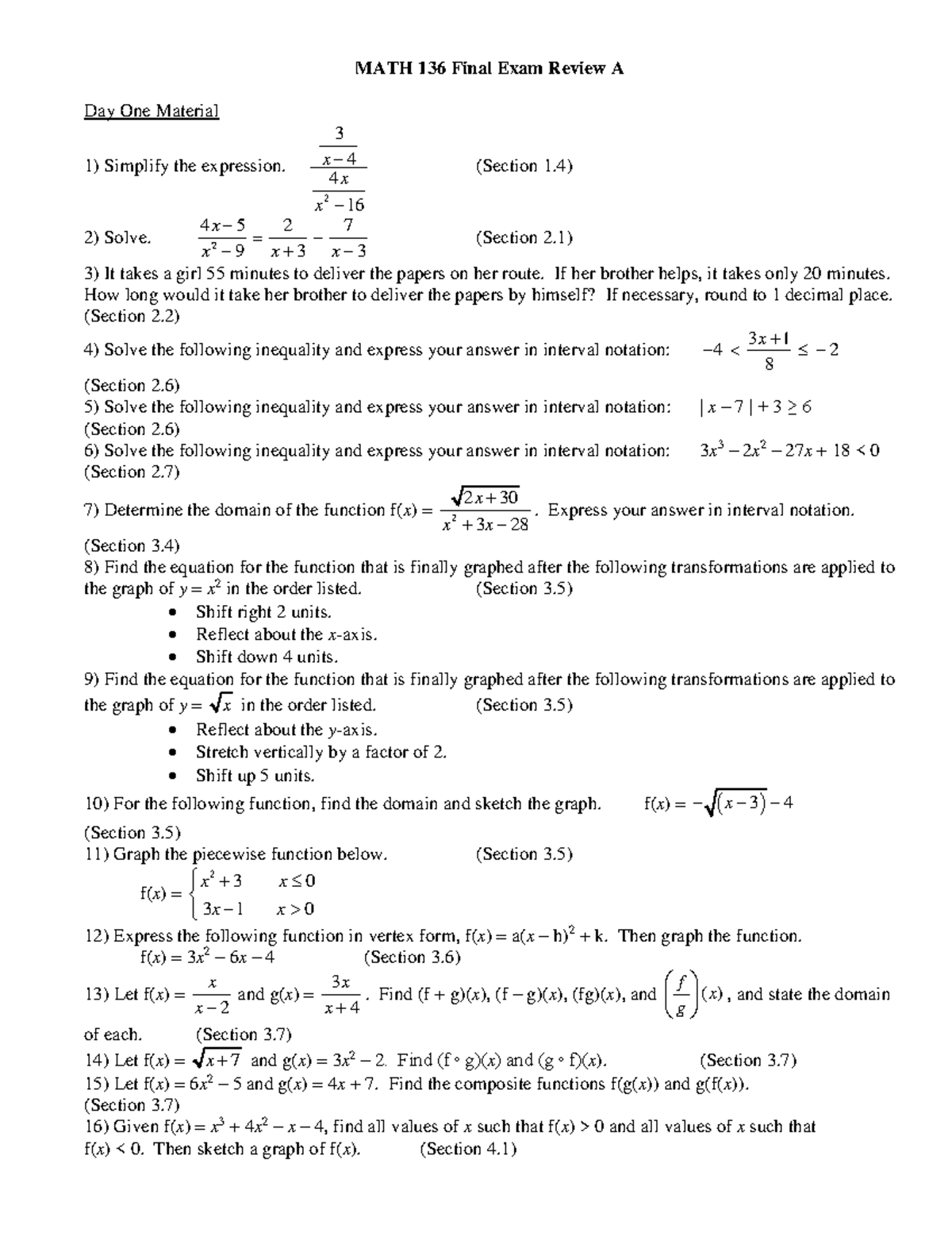final-exam-review-a-2-3-4-4-16-x-x-x-section-1-solve-2-4-5-2-7