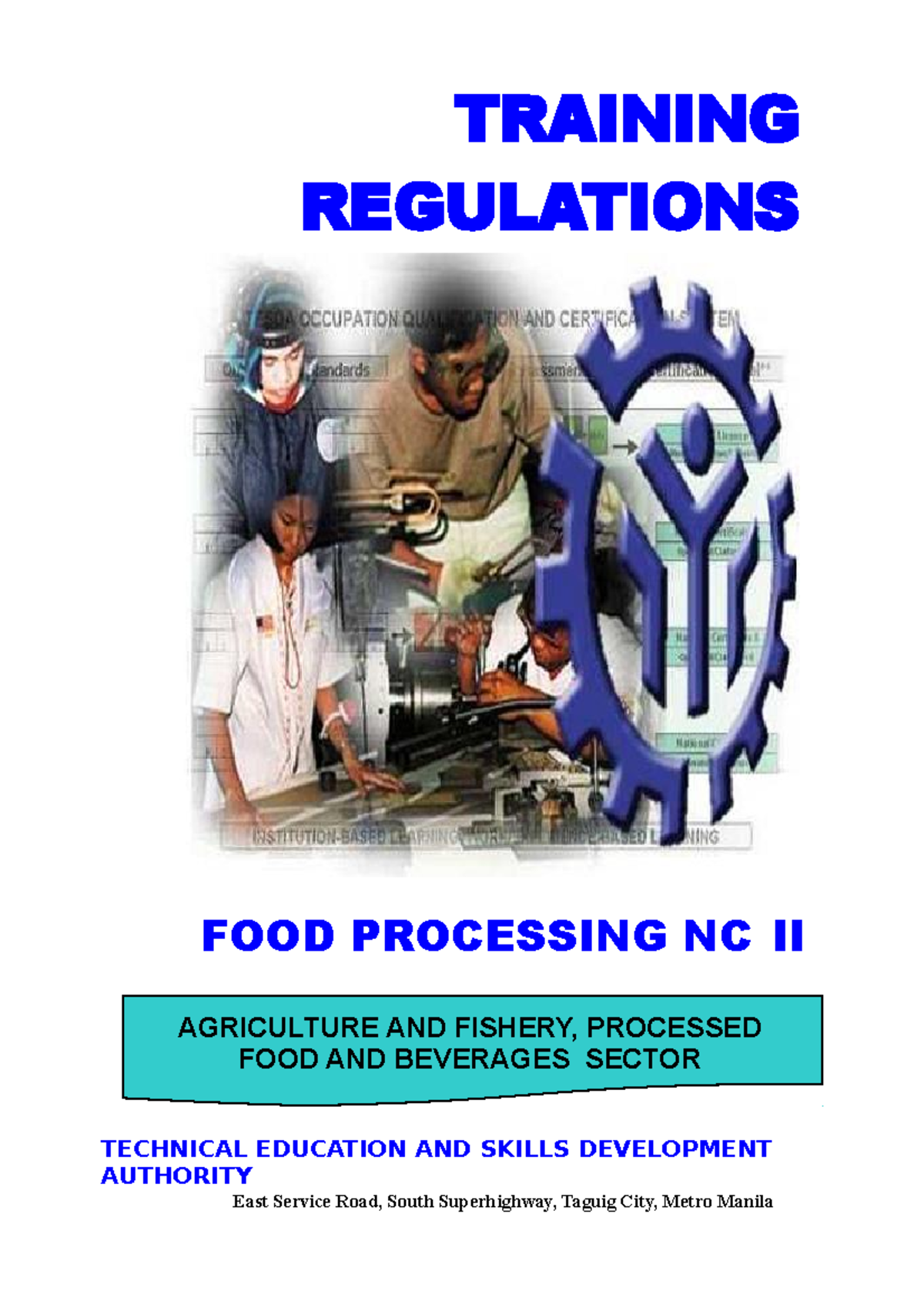 Training Regulations Food Processing NC II FOOD PROCESSING NC II