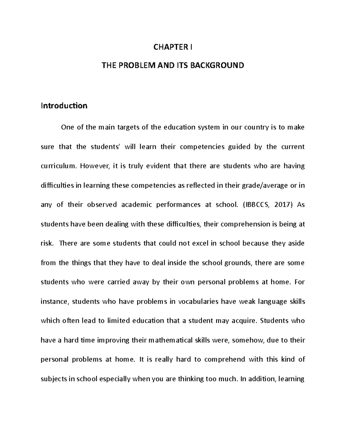 theoretical framework in research what chapter