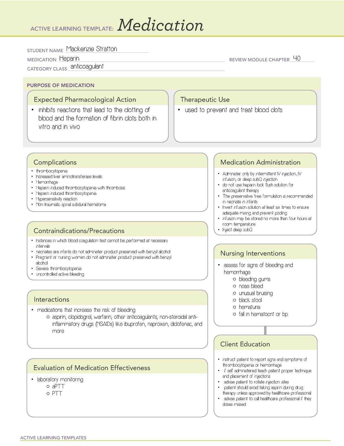 Alt Medication Heparin Active Learning Templates Medi vrogue.co