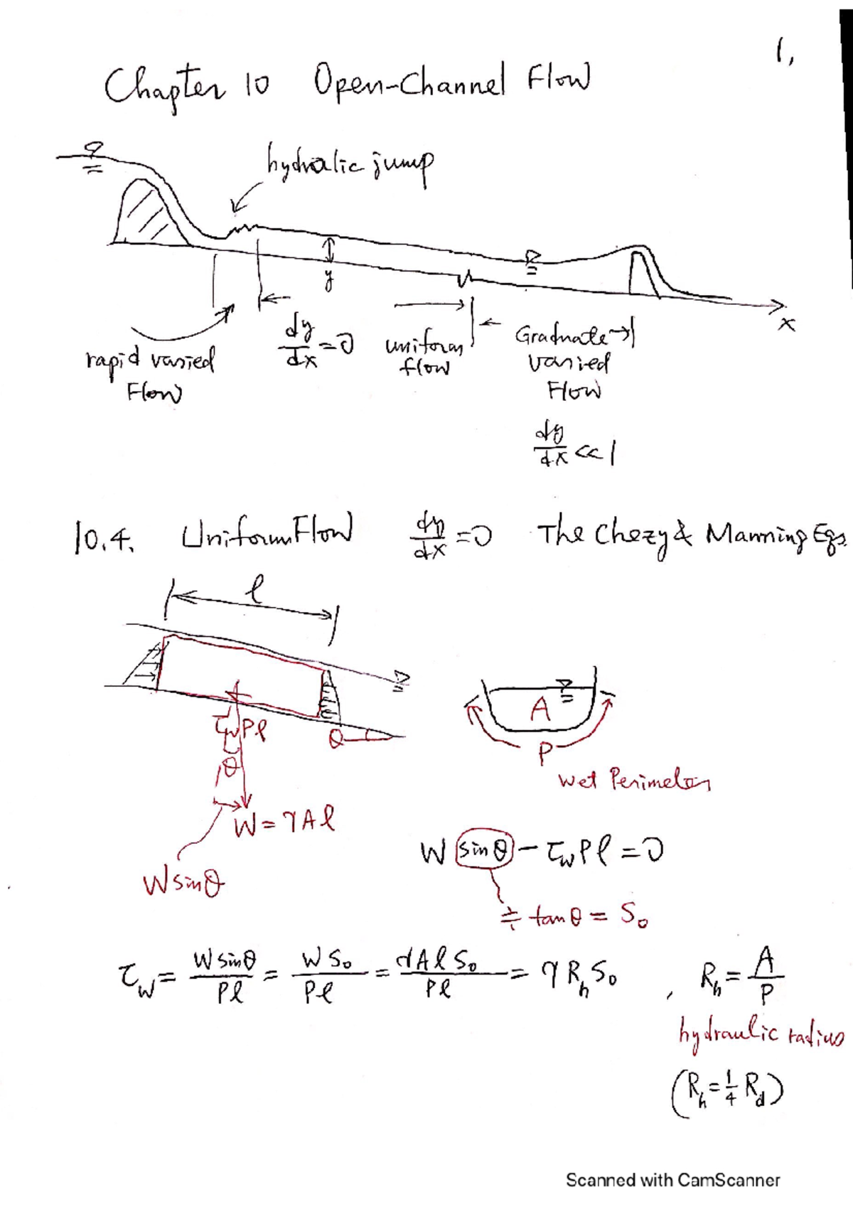 Fluid Mechanics Lecture Note Chapter 10 - EML 3701 - Studocu