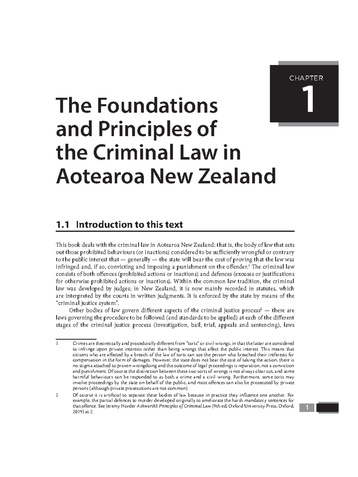 Chapter 1 The Foundations and Principles of the Criminal Law in ...