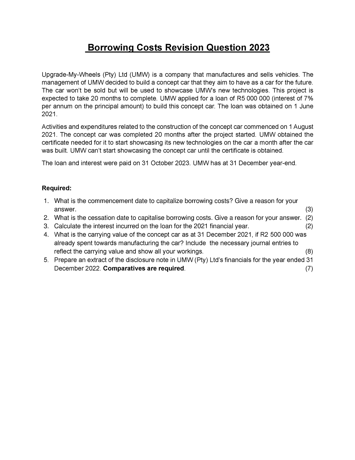 test-2-borrowing-costs-question-and-solution-2023-revision