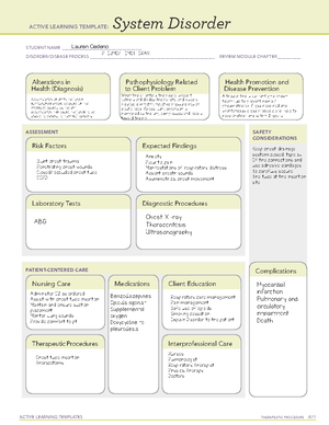 Dka - Active Learning Templates Therapeutic Procedure A System Disorder 