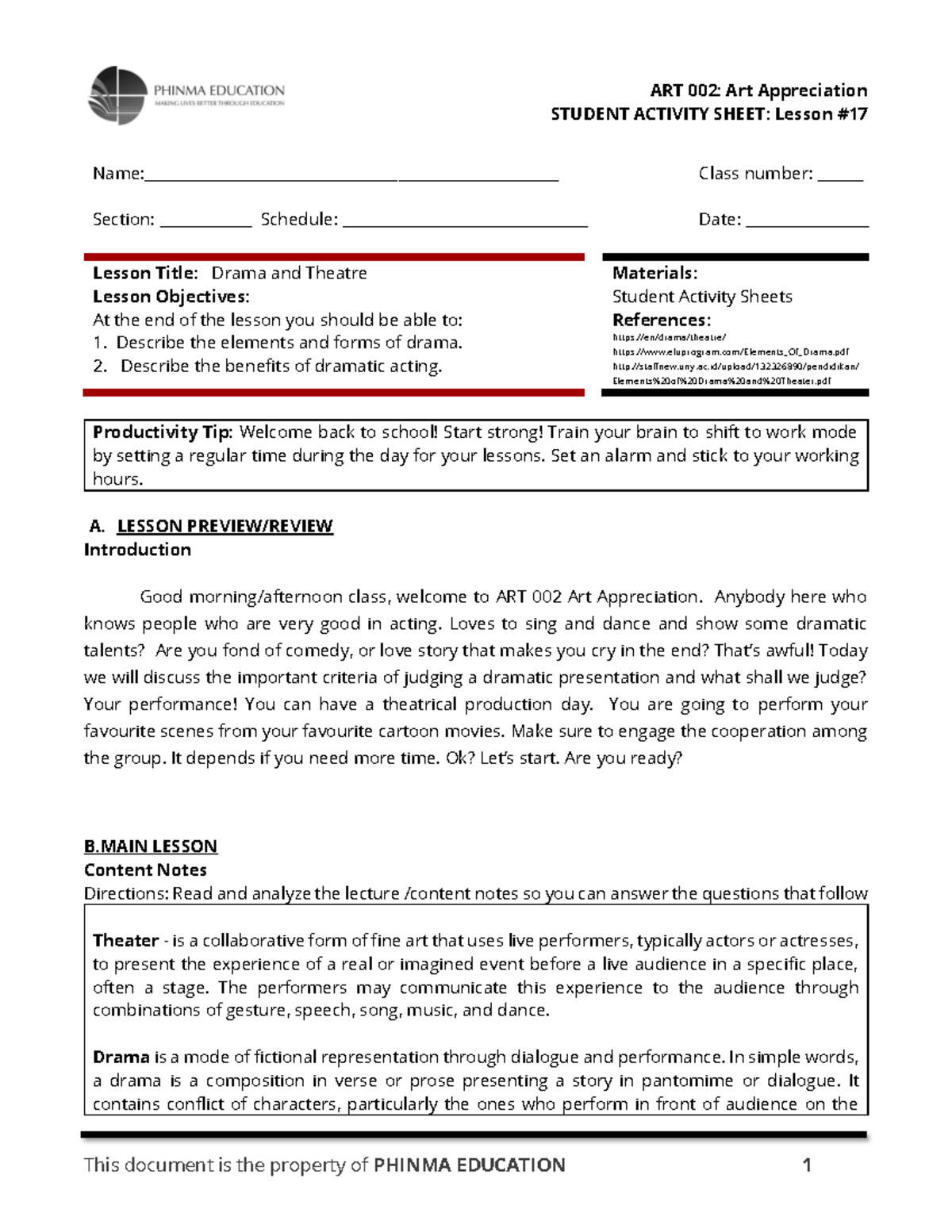 ART 002- Lesson 17 SAS - This file contains questions about the ...