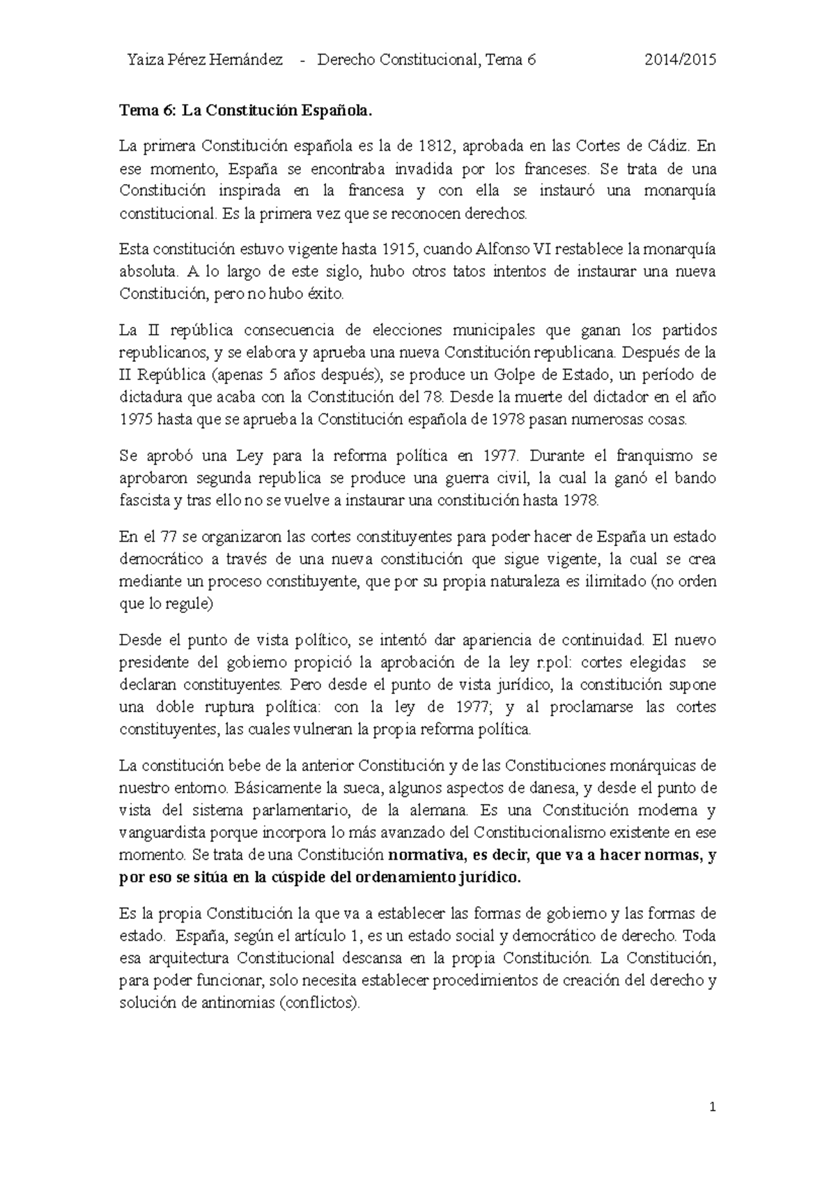 Apuntes, lecciones 6 - Profesor Fernando Rios Rull - Yaiza Derecho ...