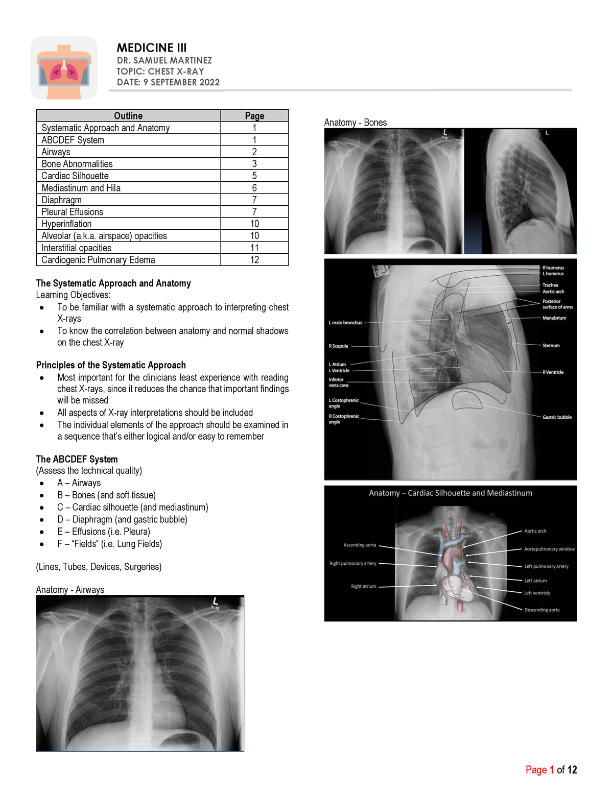 L3 - IM - Correlated Lecture (Sept0922) - Outline Page Systematic ...