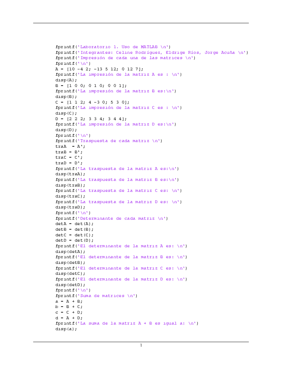 Grupo C. Laboratorio 1. Introducción y uso de Matlab - fprintf ...