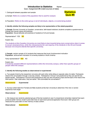 UA Stat Assignment #11 - George - Assignment #11 Chap 3 Sampling design ...