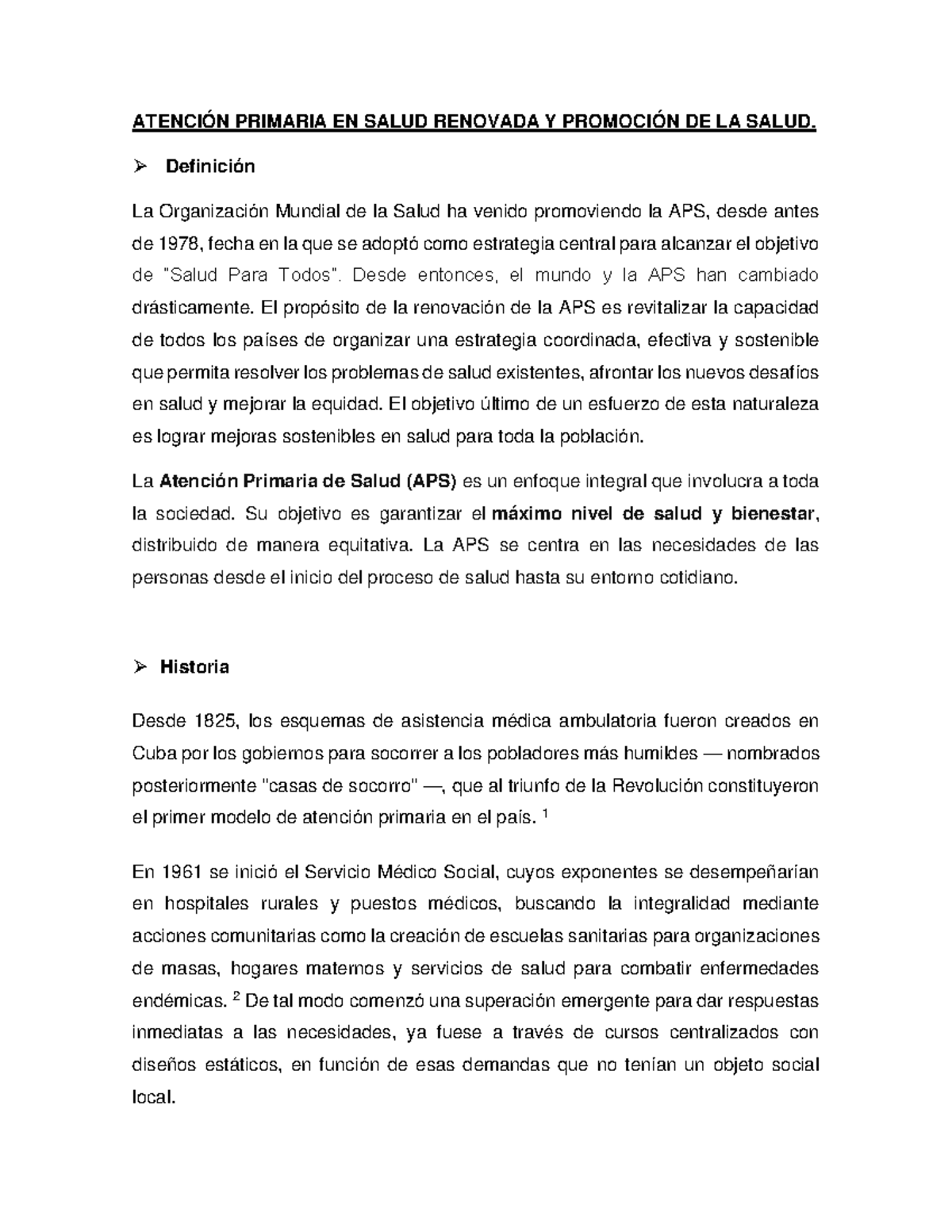 Atención Primaria EN Salud Renovada Y Promoción DE LA Salud - ATENCIÓN ...