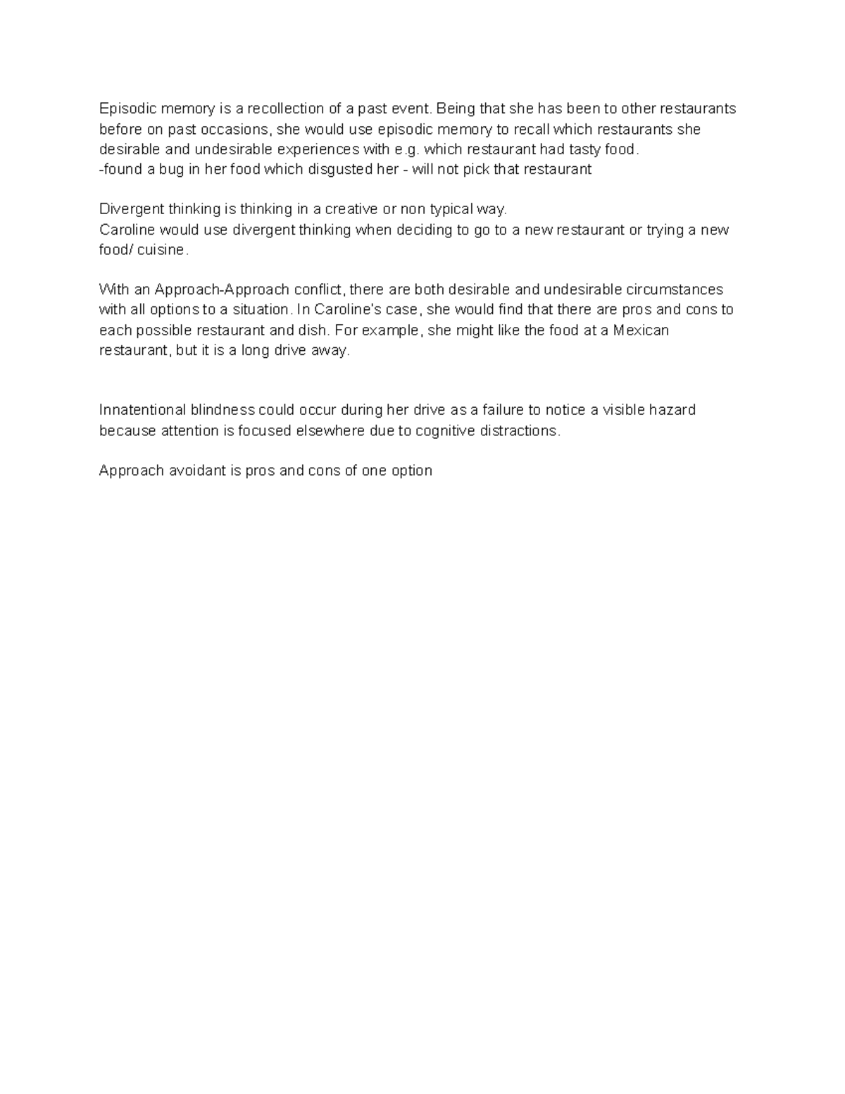 FRQ Psych 1 frq Episodic memory is a recollection of a past event