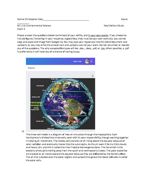 EXAM CE1 - Notes - Christopher Coty May 3, 2023 SCI100DOC-Larson Final ...