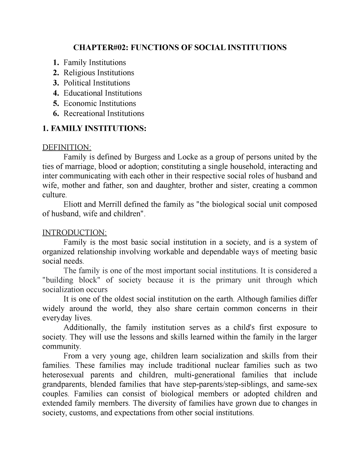 functions-of-social-institutions-chapter-02-functions-of-social