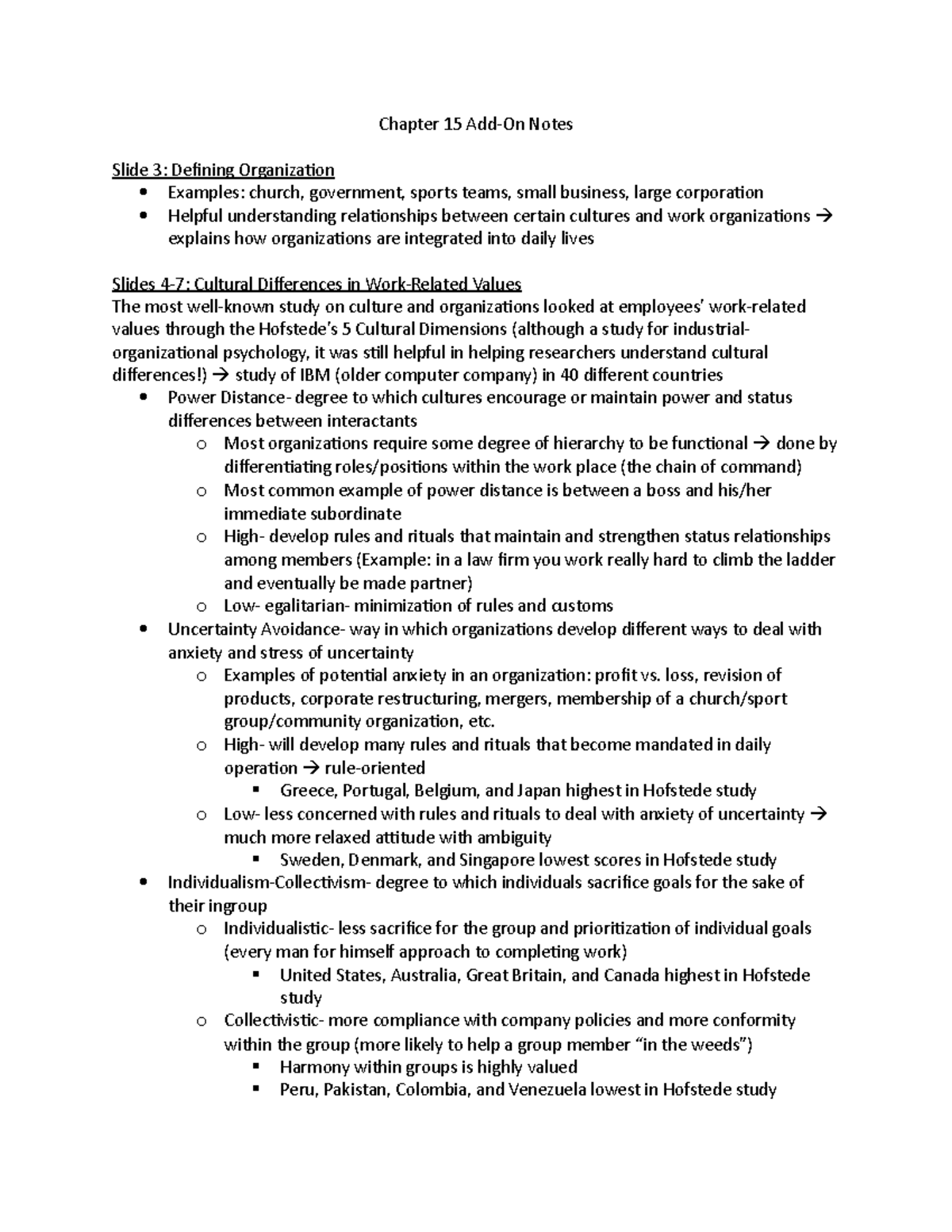 Chapter 15 lecture notes - Chapter 15 Notes Slide 3: Defining ...