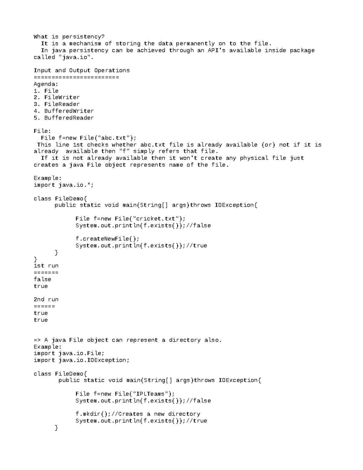 02 01 2023 file operations class notes - What is persistency? It is a ...