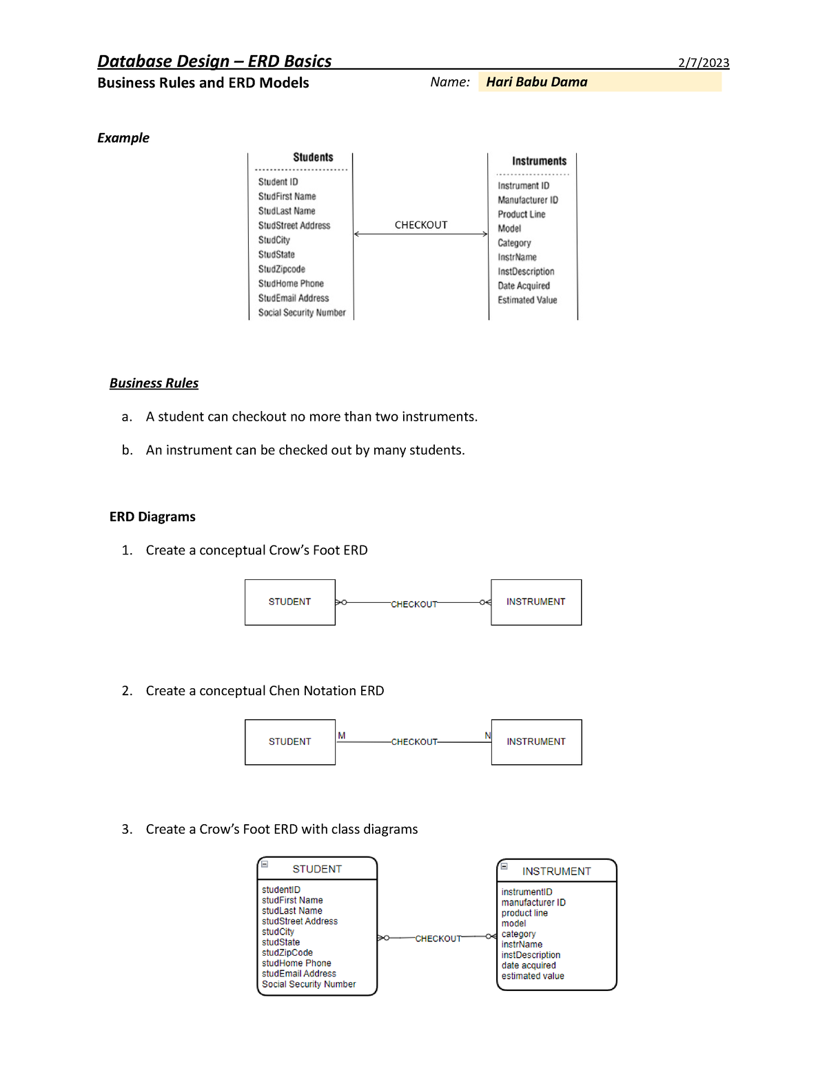 1-rules-erd - This is a part of course work - Database Design – ERD ...