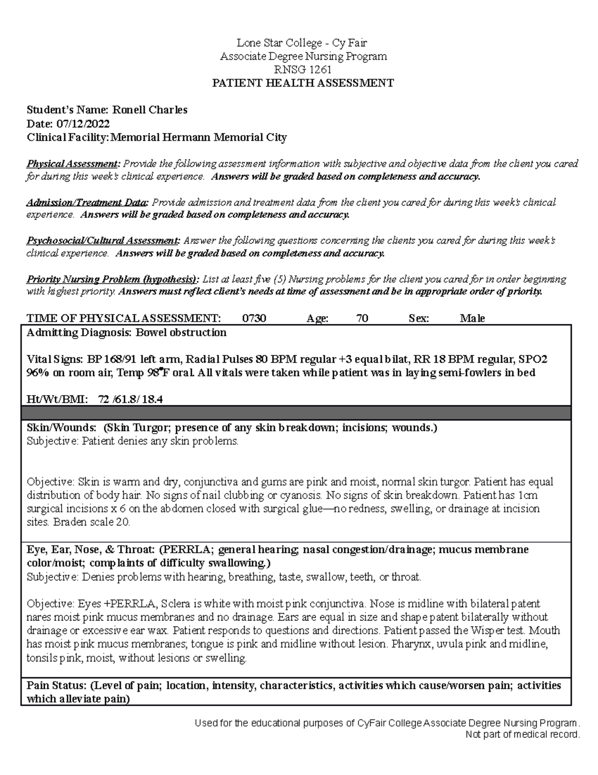 3RNSG1261+Weekly+Clinical+Assignment+Form updated+42022+ Associate