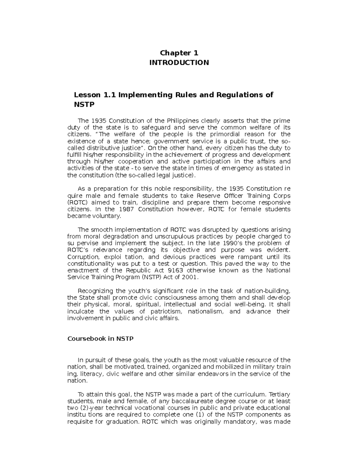 Chapter I IntroductionChapter I IntroductionChapter I ...